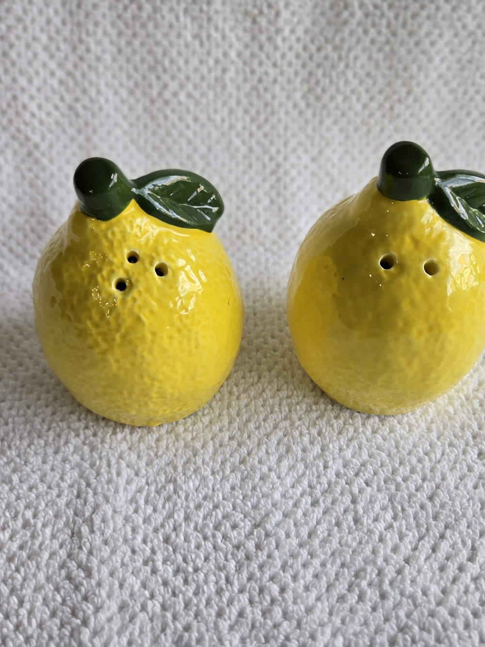 Yellow Lemon Ceramic Salt and Pepper Shaker Set - Home Accents